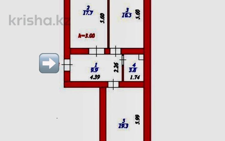 2-бөлмелі пәтер · 71.2 м² · 3/10 қабат, А. Бокейхана 7, бағасы: 45.9 млн ₸ в Астане, Есильский р-н — фото 2