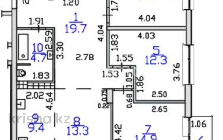 4-бөлмелі пәтер · 93.1 м² · 12/12 қабат, Ғажайып ш/а. 5/4, бағасы: 85 млн ₸ в Алматы, Алатауский р-н — фото 2