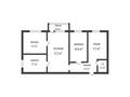 4-комнатная квартира · 62.4 м² · 4/5 этаж, Каирбекова 403 за 21 млн ₸ в Костанае — фото 2