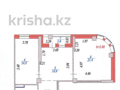 2-комнатная квартира, 72 м², 12/12 этаж, Ахмет Байтурсынулы 29а за 29 млн 〒 в Астане, Есильский р-н