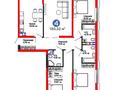 4-комнатная квартира · 130.32 м² · 8/9 этаж, мкр Акжар, Белжайлау 47а за 85 млн ₸ в Алматы, Наурызбайский р-н