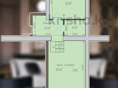 2-комнатная квартира, 53.3 м², 5/10 этаж, Ауельбекова 120Б — ЖК Чикаго за 18.5 млн 〒 в Кокшетау