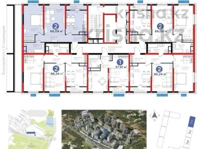 2-бөлмелі пәтер · 66 м² · 12/16 қабат, К. Толеметова 83, бағасы: 32 млн ₸ в Шымкенте