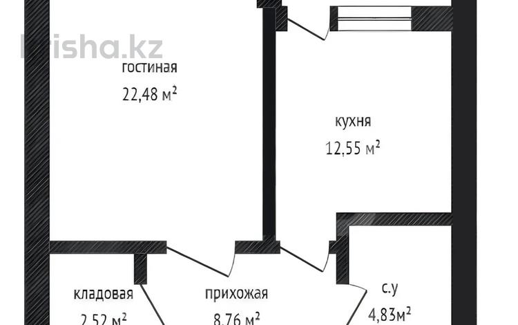 1-бөлмелі пәтер · 52.5 м² · 6/9 қабат, мкр. Алтын орда, Санкибай батыра, бағасы: 15.5 млн ₸ в Актобе — фото 2