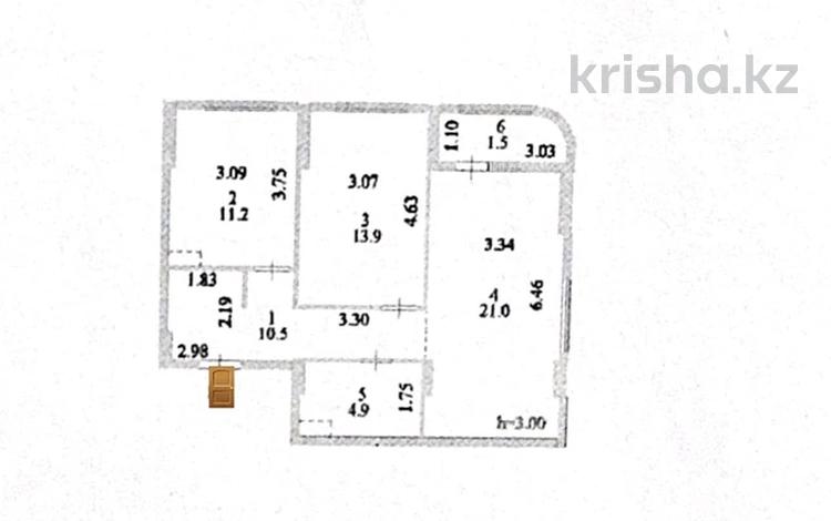 3-комнатная квартира · 63 м² · 3/12 этаж, Е-429 24 за 36 млн 〒 в Астане, Нура р-н — фото 39