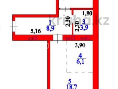 2-бөлмелі пәтер · 53.5 м² · 6/12 қабат, E 429 28/2, бағасы: 24.5 млн ₸ в Астане, Есильский р-н