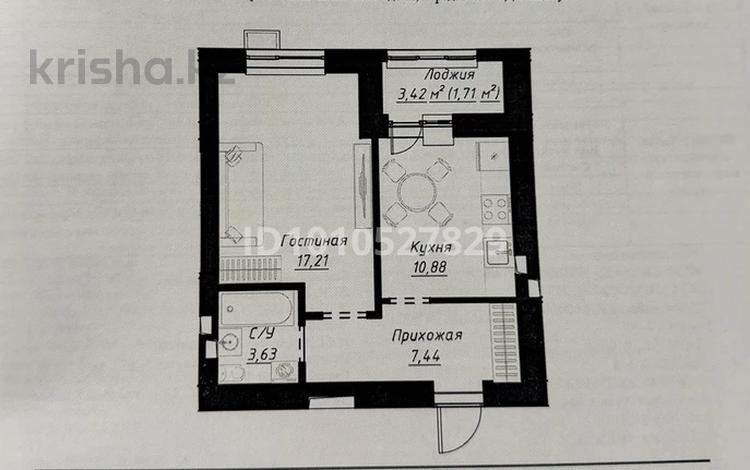 1-комнатная квартира · 41 м² · 9/9 этаж, Шамши Калдаякова 42 — Улы дала за 25 млн 〒 в Астане, Сарайшык р-н — фото 2