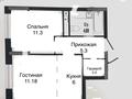 2-бөлмелі пәтер · 40 м² · 8/21 қабат, Жошы хан 12/1, бағасы: 34.5 млн ₸ в Астане, Есильский р-н — фото 9