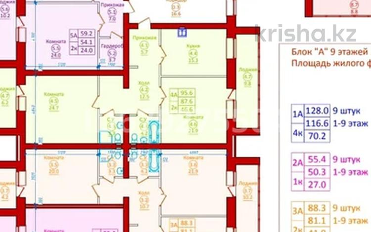 2-бөлмелі пәтер, 87 м², 8/9 қабат, Достоевского 174, бағасы: ~ 27 млн 〒 в Семее — фото 7