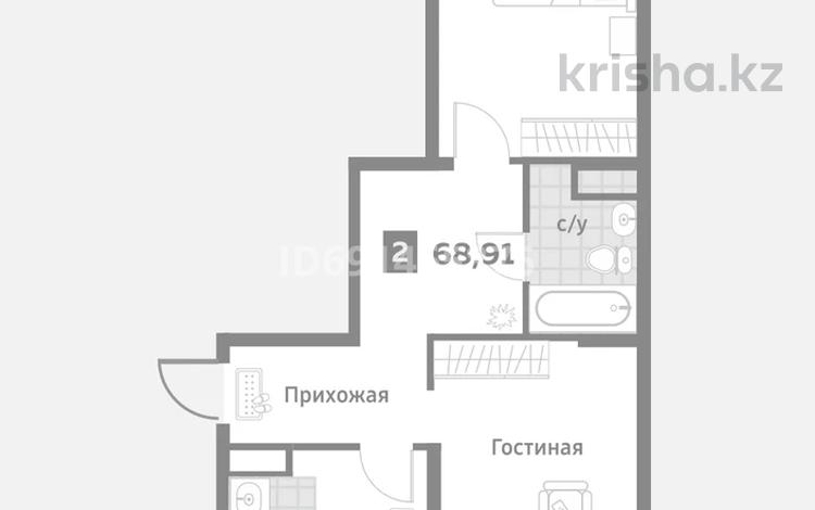 2-комнатная квартира, 69 м², 7/9 этаж, Кульджинский тракт 19 — Бухтарминская за 32.5 млн 〒 в Алматы, Турксибский р-н — фото 2
