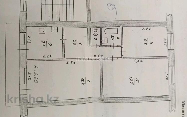 3-комнатная квартира, 63.7 м², 2/3 этаж, 18 мкр 9 — Фрунзе за 30 млн 〒 в Конаеве (Капчагай) — фото 2