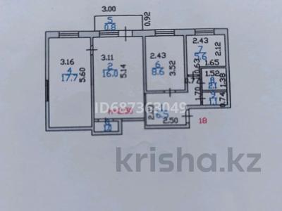 3-бөлмелі пәтер, 59.4 м², 5/5 қабат, Микрорайон Сатпаева 12 — Школа 7, бағасы: 13.5 млн 〒 в Балхаше