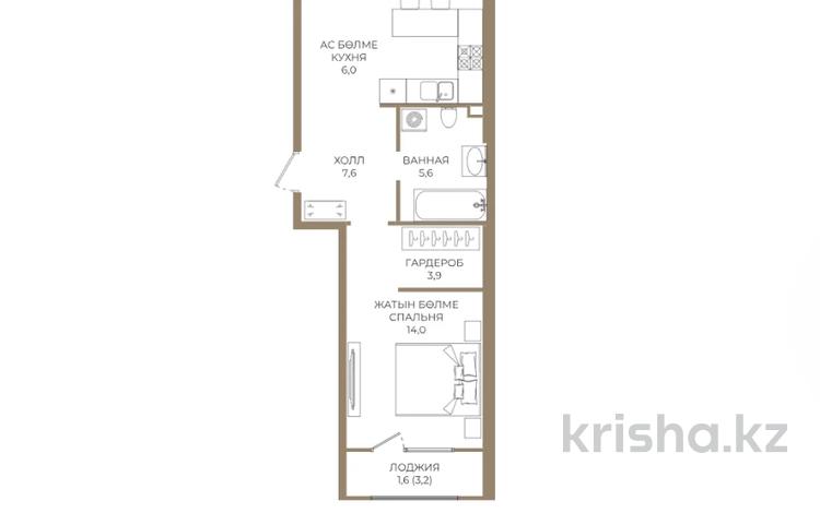 2-комнатная квартира · 57.4 м² · 2/9 этаж, Каныша Сатпаева 90а/1 — ⭐БЕЗ КОМИССИИ⭐ за ~ 41.7 млн ₸ в Алматы, Бостандыкский р-н — фото 2