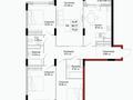 3-бөлмелі пәтер · 90.2 м² · 8/9 қабат, Толеби — Улы Дала, бағасы: ~ 45.2 млн ₸ в Астане, Нура р-н — фото 4
