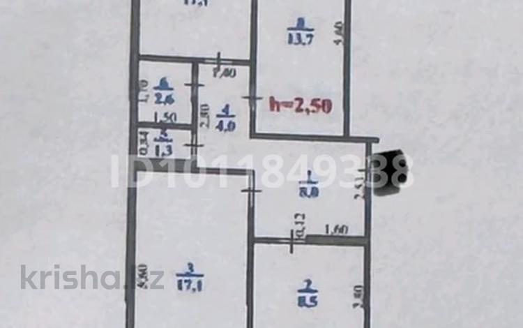 3-бөлмелі пәтер · 68.8 м² · 2 қабат, мкр 4, бағасы: 26 млн ₸ в Уральске — фото 2