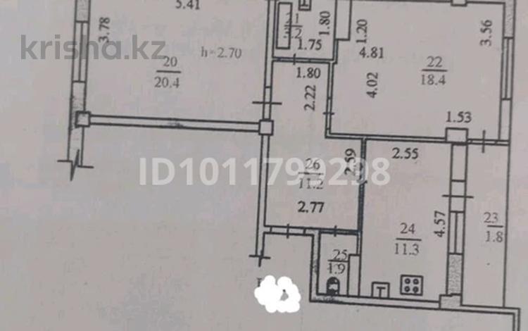 2-бөлмелі пәтер · 68 м² · 1/5 қабат, мкр Зердели, бағасы: 31 млн ₸ в Алматы, Алатауский р-н — фото 2