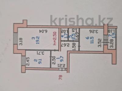 2-комнатная квартира · 55.6 м² · 5/5 этаж, Гагарина за 19 млн 〒 в Петропавловске