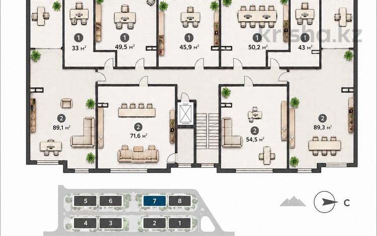 2-бөлмелі пәтер · 71.9 м² · 1/6 қабат, Райымбека 39г — Сайран, бағасы: 40.9 млн ₸ в Алматы, Ауэзовский р-н — фото 10