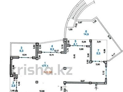 4-комнатная квартира · 218.9 м² · 1/3 этаж, мкр Тау Самал, Оспанова 14 за 335 млн ₸ в Алматы, Медеуский р-н