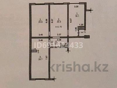 3-комнатная квартира, 89.6 м², 9/9 этаж, мкр Жас Канат, ​24-я улица 1/1а — Хмельницкого - Майлина за 33.5 млн 〒 в Алматы, Турксибский р-н