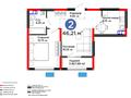 2-бөлмелі пәтер · 47 м² · 6/6 қабат, Тараз 8/1 — Кульджинский Тракт, бағасы: 33 млн ₸ в Алматы, Турксибский р-н — фото 2