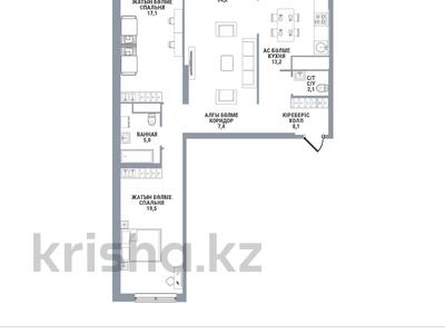 3-бөлмелі пәтер · 99 м² · 7/16 қабат, Сатпаева 90/58 — Riviera PLUS, бағасы: ~ 72.3 млн ₸ в Алматы, Бостандыкский р-н