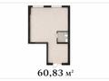 Свободное назначение · 60.83 м² за 35 млн ₸ в Астане, Нура р-н