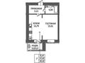 1-комнатная квартира, 39.05 м², Чингиз Айтматов 45 за ~ 13.3 млн 〒 в Астане — фото 2