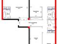 3-бөлмелі пәтер · 131.73 м² · 10/10 қабат, Каныша Сатпаева 82/9, бағасы: ~ 59.9 млн ₸ в Усть-Каменогорске