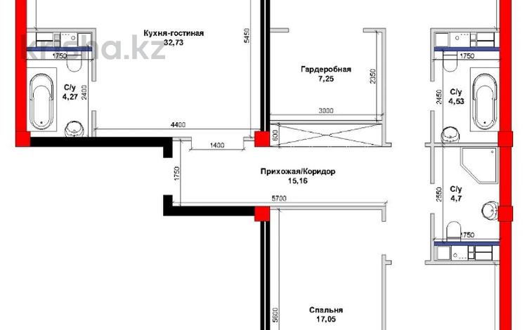 3-бөлмелі пәтер · 131.73 м² · 10/10 қабат, Каныша Сатпаева 82/9, бағасы: ~ 59.9 млн ₸ в Усть-Каменогорске — фото 3