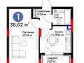 1-бөлмелі пәтер · 39 м² · 2/9 қабат, Нурмагамбетова 15, бағасы: 26.5 млн ₸ в Астане, Сарайшык р-н — фото 6