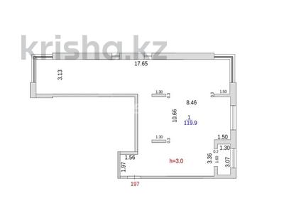 3-бөлмелі пәтер · 119.9 м² · 14 қабат, Ержанова 63/2 — ержанова/газалиева, бағасы: ~ 71.9 млн ₸ в Караганде, Казыбек би р-н