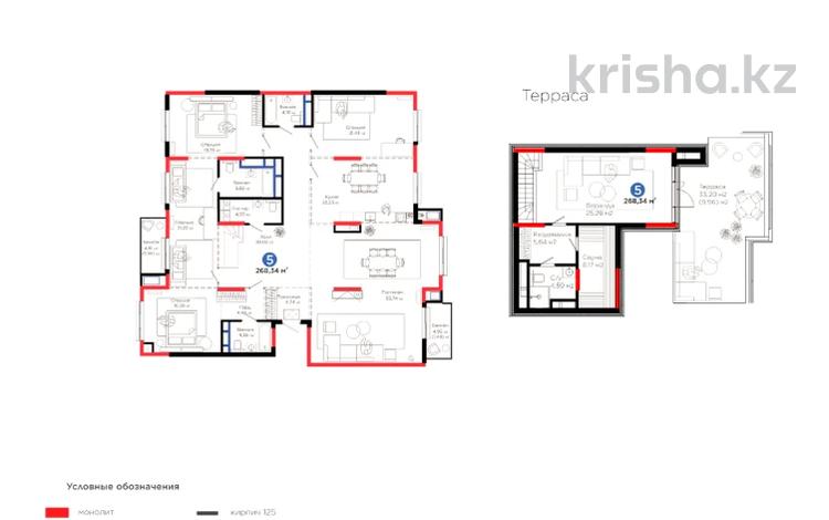 5-комнатная квартира · 277 м², Толеметова за ~ 230.5 млн 〒 в Шымкенте, Абайский р-н — фото 13