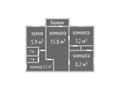 3-бөлмелі пәтер · 48.2 м² · 3/5 қабат, В. Чкалова 2, бағасы: 18 млн ₸ в Костанае — фото 2