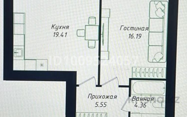 1-бөлмелі пәтер · 45.51 м² · 9/9 қабат, Улы Дала 38/1, бағасы: 31.5 млн ₸ в Астане, Нура р-н — фото 2