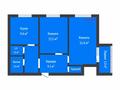 2-бөлмелі пәтер · 51 м² · 8/9 қабат, 5 микрорайон 5, бағасы: 23 млн ₸ в Костанае — фото 2