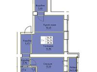 2-комнатная квартира, 56.18 м², 7/12 этаж, Калдаякова б/н — А52 за ~ 15.7 млн 〒 в Астане, Алматы р-н
