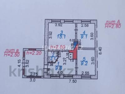 Часть дома • 3 комнаты • 55.3 м² • 6.11 сот., Пер.Ударный 7А — Пер.Ачинский за 20 млн 〒 в Караганде, Алихана Бокейханова р-н