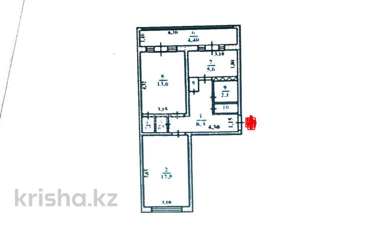 2-бөлмелі пәтер · 55.2 м² · 2/5 қабат, 17-й микрорайон, 17-й микрорайон 3, бағасы: 17 млн 〒 в Шымкенте, Енбекшинский р-н — фото 2