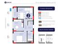 2-комнатная квартира · 56.5 м² · 7/8 этаж, Бухар жырау 31/1 — ПОЛНОЦЕННАЯ ДВУШКА за 40.9 млн ₸ в Астане, Есильский р-н
