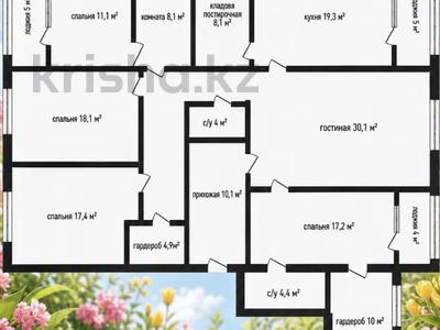 5-комнатная квартира · 180.9 м² · 7/10 этаж, Акан серэ 188 за ~ 41.2 млн ₸ в Кокшетау