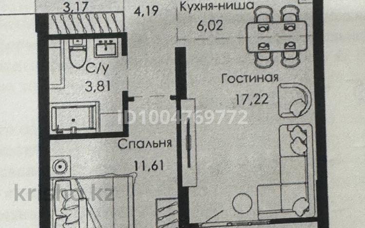 2-комнатная квартира · 45.91 м² · 4/9 этаж, Халиуллина 154Б за 32 млн ₸ в Алматы, Медеуский р-н — фото 2