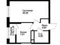 1-комнатная квартира · 37.23 м² · 8/12 этаж, Толе Би 290/1 за 36.5 млн ₸ в Алматы, Алмалинский р-н