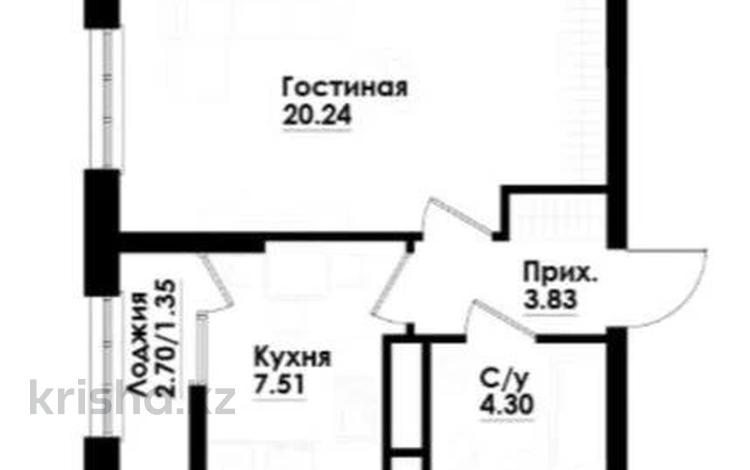 1-комнатная квартира · 37.23 м² · 8/12 этаж, Толе Би 290/1 за 36.5 млн ₸ в Алматы, Алмалинский р-н — фото 2
