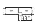 2-бөлмелі пәтер · 47.4 м² · 3/5 қабат, Волынова 18, бағасы: 16.5 млн ₸ в Костанае — фото 11