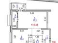 1-комнатная квартира · 41.2 м² · 9/16 этаж, Каныша Сатпаева 90/55Б — ТРЦ АДК за 40.5 млн ₸ в Алматы, Бостандыкский р-н