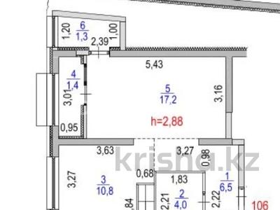 1-комнатная квартира · 41.2 м² · 9/16 этаж, Каныша Сатпаева 90/55Б — ТРЦ АДК за 40.5 млн ₸ в Алматы, Бостандыкский р-н
