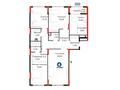 4-бөлмелі пәтер · 137.89 м² · 2/9 қабат, Сагадат Нурмагамбетов 15, 16, бағасы: ~ 100.9 млн ₸ в Астане, Сарайшык р-н — фото 3