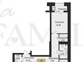 3-комнатная квартира · 76.68 м² · 8/9 этаж, Е 652 56 за 38.5 млн ₸ в Астане, Есильский р-н