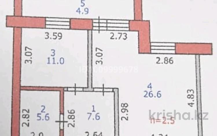 1-бөлмелі пәтер · 55.7 м² · 1/9 қабат, Валиханова — Теннисный центр, бағасы: 26 млн ₸ в Петропавловске — фото 2